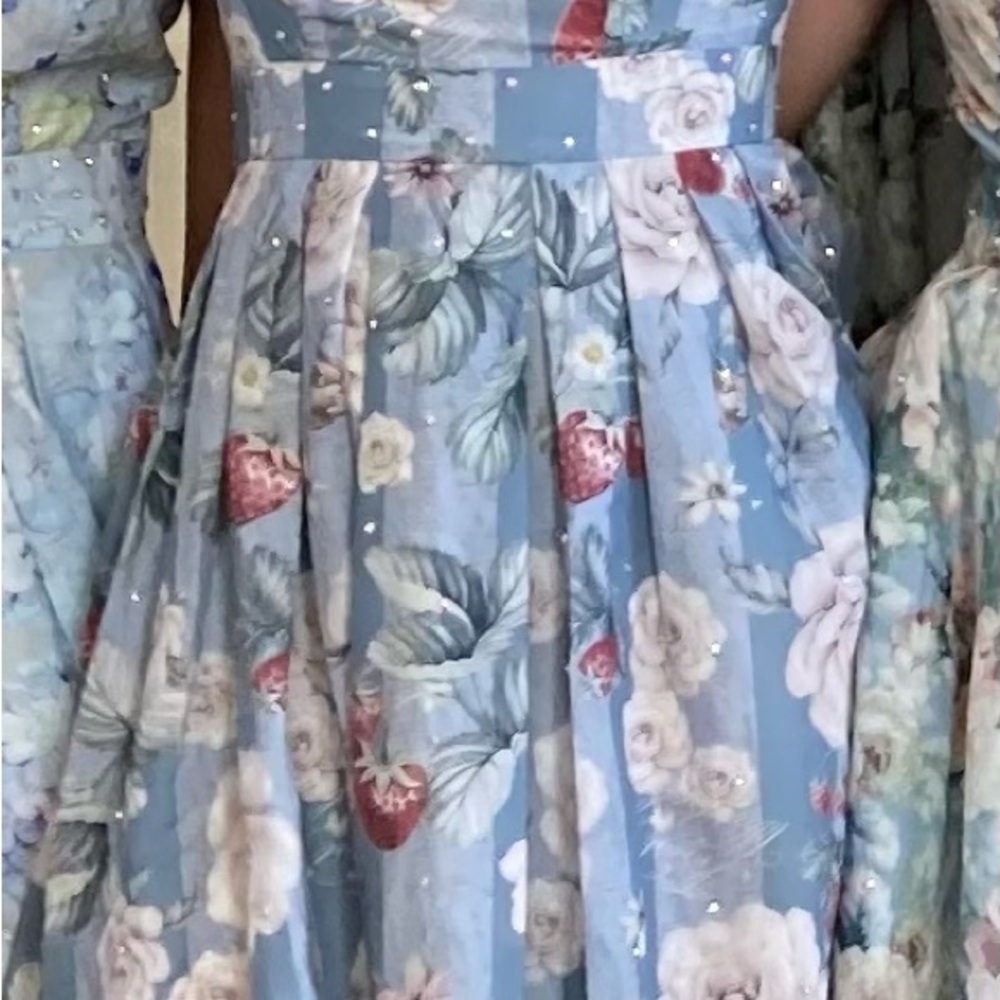 Floral Blue Dress